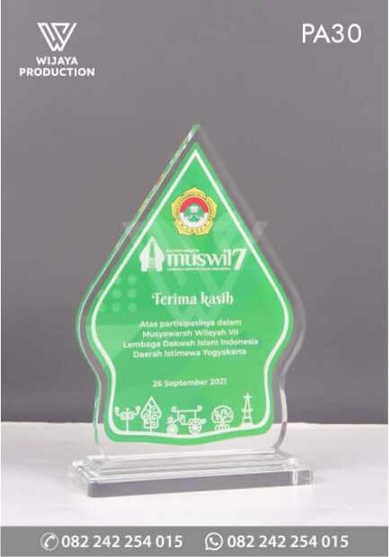 Plakat Akrilik Musyawarah Wilayah VII DIY