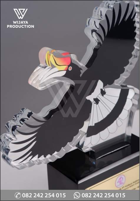 Detail Plakat Akrilik Burung Rangkong Badak